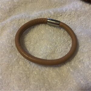 Brighton Tan Leather Woodstock Bracelet